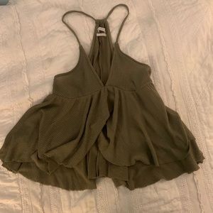 Urban outfitters green flowy tank top